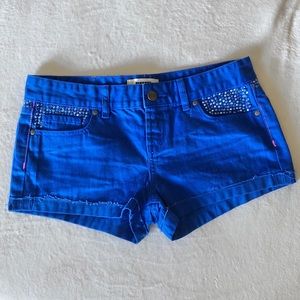 Victoria’s Secret PINK Shorts Rhinestone Blue Sz 4